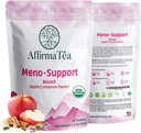 Meno-Support BloatX Organic Menopause Relief: Balanser og støtter Hot Flashes, Hormoner, Moods Swingers, Natt Sweats, & Bloating W/Black Cohosh, Rød Clover & Dong Quai. Naturlig Apple-Cinnamon Flavor.