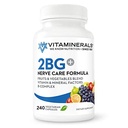 Vitamineraler 2BG+TM B-kompleks immunstøtte høy potens B-kompleks | Frukter og grønnsaker blanding | 240 Veggie Caps