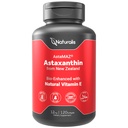 Naturalis New Zealand Astaxanthin (12mg) | Forbedret med naturlig vitamin E | Ikke-GMO, Soja & Glutenfri | 120 Softgels (4 måneders forsyning)