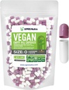 XPRS Nutra Størrelse 0 tomme kapsler - 100 telle tomme veganske kapsler - vegetariske piller DIY grønnsaker Capsule Fylling - Veggie piller for å gjøre-det-sjølv kosttilskudd (lavendel / hvit)