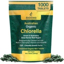 Biogenese organiske klorella Mini-tabletter – 1000 greve (200mg)  Australian Australian Grown | rik på klorofyll, vitaminer og mineraler | støtter energi og immunitet | Vegan Mini-tabletter