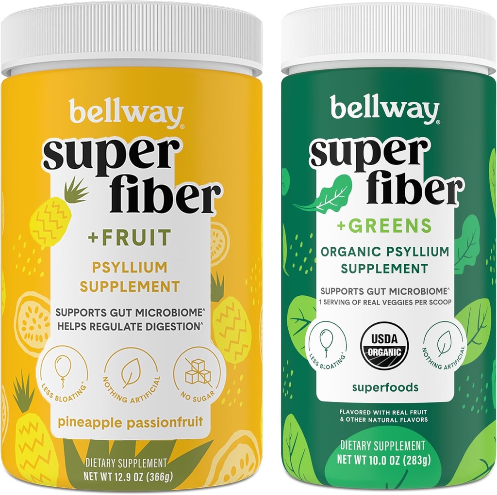 Bellway Super Fiber pulver + frukt, Pineapple Passion Frukt Super Fiber + Grønn