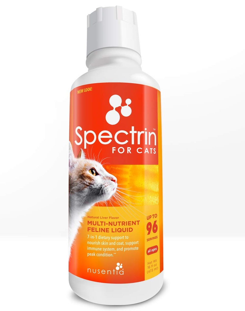 Kattvitaminer - Spectrin 16 OZ - flytende vitamin og antioksidant Supplement for katter - 96 doser