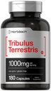 Horbaach Tribulus Terrestris for menn | 1000mg | 180 kapsler | Ekstrakt Supplement | Ikke-GMO og Glutenfri