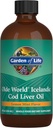 Garden of Life Olde World Islandsk Cod Liver Oil Liquid - Lemon Mint Flavor - 1000mg Omega 3 Fish Oil, Fatty Acids, EPA, DHA, Vitamin D & A, CLO Kosttilskudd for Hearth Health, 47 Serveringer
