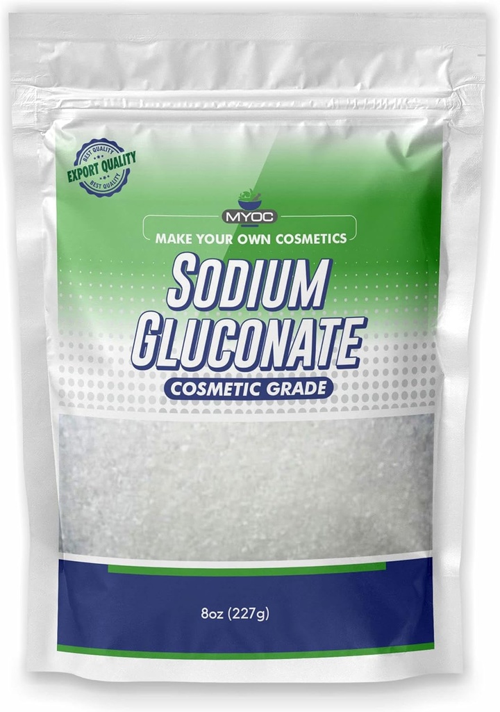 Natriumglukonatpulver – 227 Gm (8 Oz), ren natriumglukonat for hud, natriumgluconat Kosmetisk klasse, natriumgluconat for såpe, natriumgluconat for kosmetikk, natriumgluconat bulk