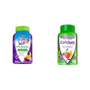 Vitafusion Fiber Well Probiotika Gummies Voksne 60 greve og kalsium Gummy Vitaminer Bone Tenner Støtte Frukt Krem Flavored 100 Count