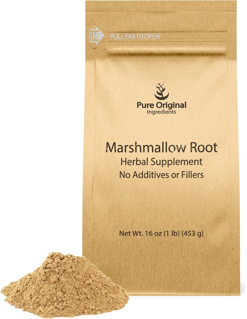 PURE ORIGINAL INGREDIENTS Marshmallow Root Extract (1 lb), pulver, herbal Supplement