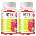 Kjæledyr Purest Glucosamine Chondroitin Gummies med MSM & Elderberry Extra Styrke - Felles støtte, Antioksidant Immune Support Supplement for voksne, menn og kvinner. (2 Pack) Jordbær