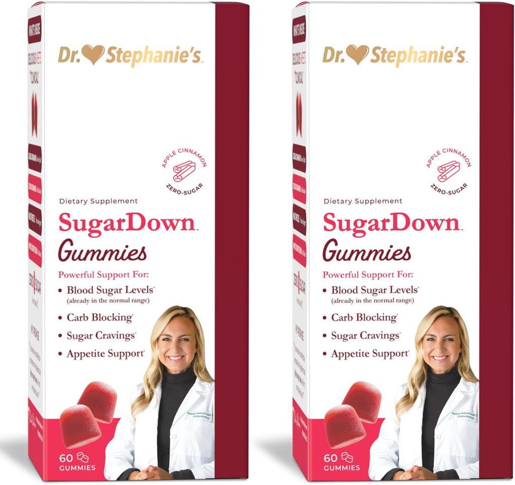 Dr. Stephanie SugarDown Gummies – 2 pakke - Ceylon & Cassia Cinnamon Supplement