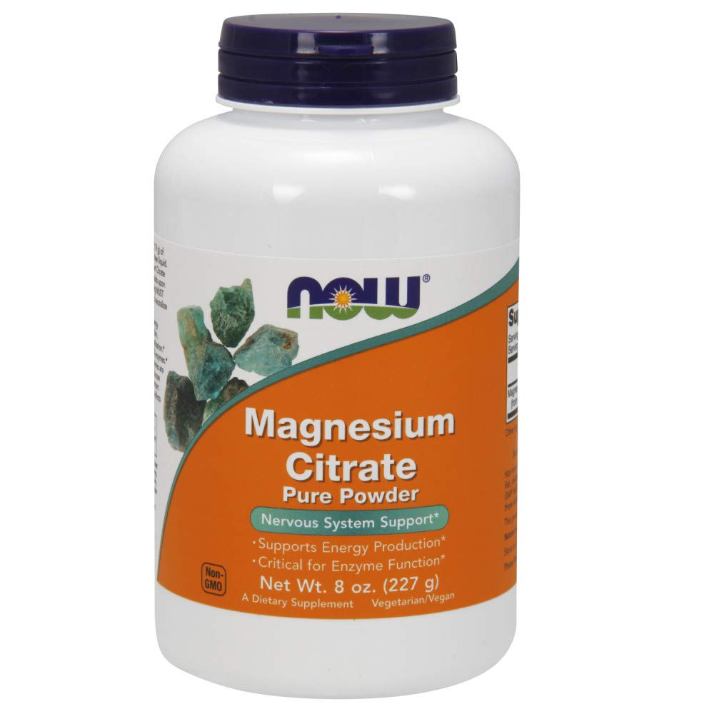 Nå Magnesium Citrat pulver, 8 ovner (pakke med 2)