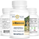 Bio-Tech Pharmacal D-Mannose, Støtter Bladder og Urine Tract Health (100 Count)