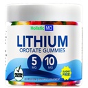 Litium Orotat 5mg 10mg For Menn Kvinner Litium Orotat klinisk studert Chelated høy biovalable | 3 Flavors Sugar Free Vegan Gummies 60 ct