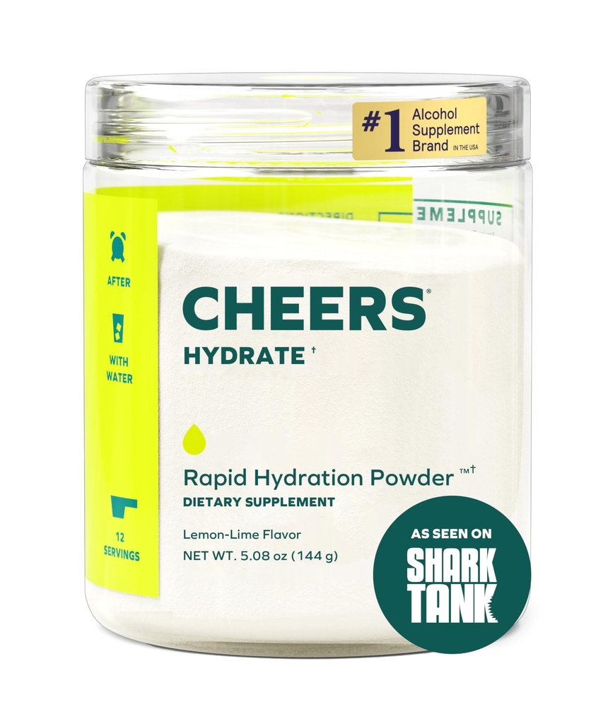 Steik Hydrate Oral rehydreringsløsning | Elektrolyter for Rapid Hydration | Lemon Lime Flavor | 12 Serveringer | Electrolyt Supplement med natrium, kalium, glucose