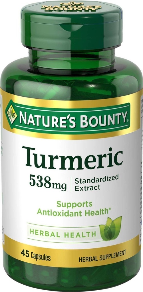 Naturer Bounty Turmeric 538 mg Standardisert Ekstrakt, 45 greve (pakke på 2)