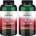 Swanson Premium merke soya Lecithin Non-GMO 1.2 g 180 Sgels 2 pakke