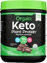 Orgain Organic Keto Vegan Protein pulver, sjokolade - 10g Plante Basert Protein, 0g Sukker*, Avocado & Kokosolje, Glutenfri, Ingen Dairy, Laktose eller Soja ingredienser, For Smoothies & Shakes, 0.97lb