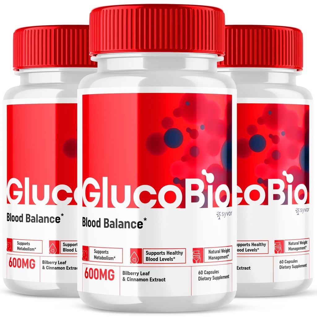 (3 Pakke) Glucobio Capsules, Gluco Bio Avansert Glyco Støtte Formula piller, Glucobio Extra Styrke Supplement, Glucobio Natural Ingredienser Glykogen Støtte, Gluco Bio Glykogen Anmeldelser (180 Kapsler)
