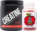 Sculpt Nation av V Shred Creatine pulver og Apple Cider Vinegar Bundle