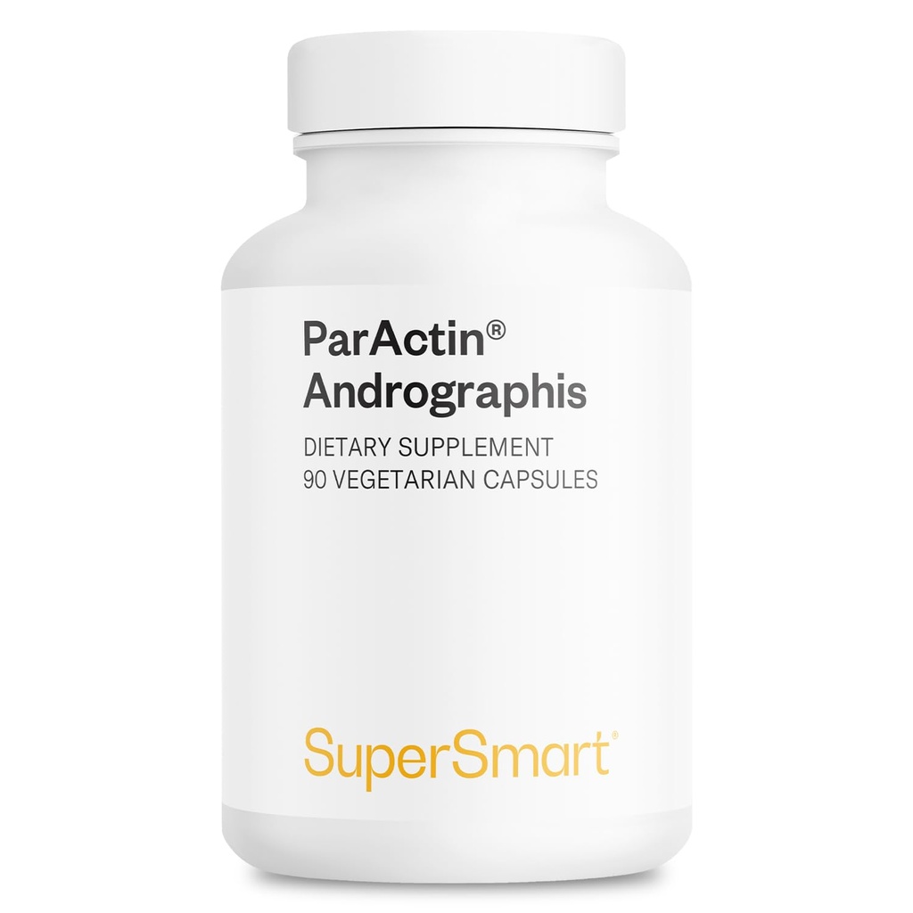 Supersmart - ParActin Supplement 300 mg per dag (høy styrke) - Andrographis Paniculata | Ikke-GMO & Glutenfri - 90 vegetariske kapsler
