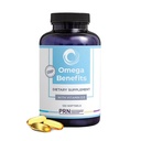PRN De Omega 3 Supplement - 120 Softgels, 30-dagers Supply - rTG Omega 3 Fettsyrer med 1680mg EPA, 560mg DHA og vitamin D for huden, felles, hjerne, øye og hjerte helse