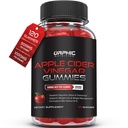 ORPHIC NUTRITION Apple Cider Vinegar Gummies - 1000mg - ACV Vekttap Gummies - Støtter Digestion, Detox & Cleansing - VIT B12, Beetroot - Gomitas de Vinagre de Manzana (120 stk)