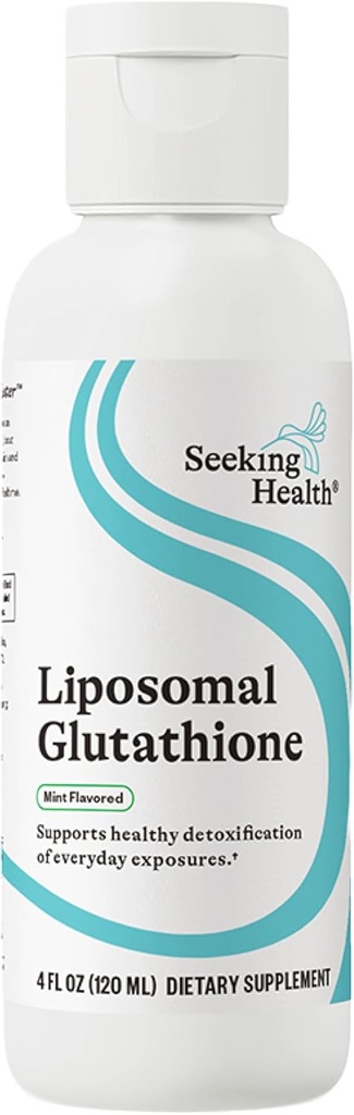 Søker helse Optimal Liposomal Glutathione | gir 500 mg redusert glutathion per servering (mint, 4 oz)