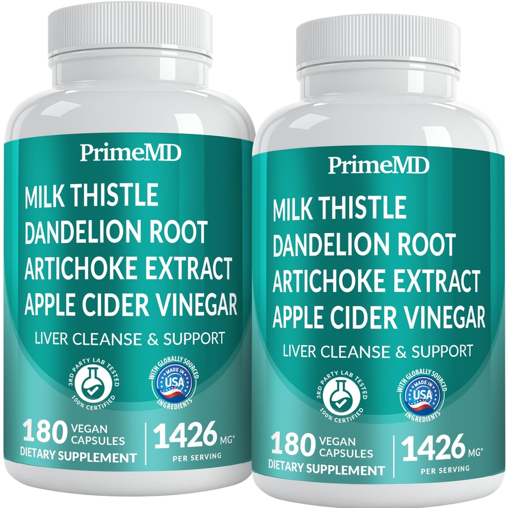 32-i-1 Liver Cleanse Detox og Reparasjon med Melke Thistle, Silymarin, Artichoke Extract, Beetroot pulver - Gallblader Supplement med aktiv lever helse formel - 1426 mg (180ct, Pakke med 2)
