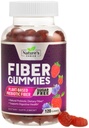 Fiber Gummier for voksne, Sukker Gratis Daglig 4g Gummy Fiber Supplement, Prebiotiske Gummy Digestive Helse Support - Plante Basert Oppløselige Chews, Prebiotika støtter regularitet & Digestion - 120 Gummies