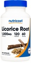 Nutricost Licorice Root 500 mg, 120 kapsler - Ikke-GMO, Glutenfri