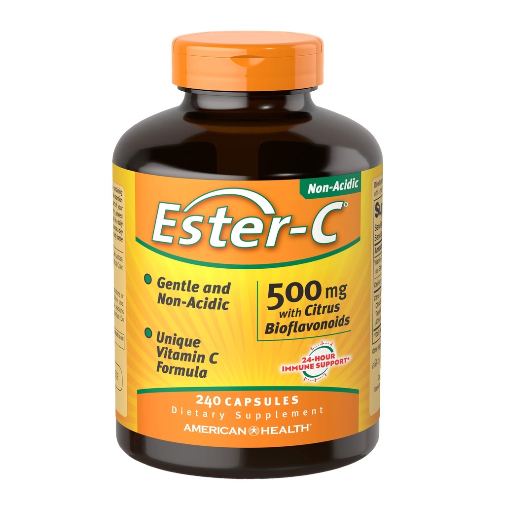 Amerikansk helse Ester-Vitamin C med Citrus Bioflavonoids 500 Milligram 240 kapsler