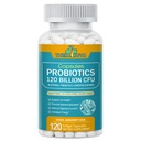 Probiotika 120 milliarder CFU-36 Strains + organiske prebiotika + Naturlig hele mat Supplement for Ultimate Gut Helsestøtte - 120 Softgels, 60 dagers forsyning