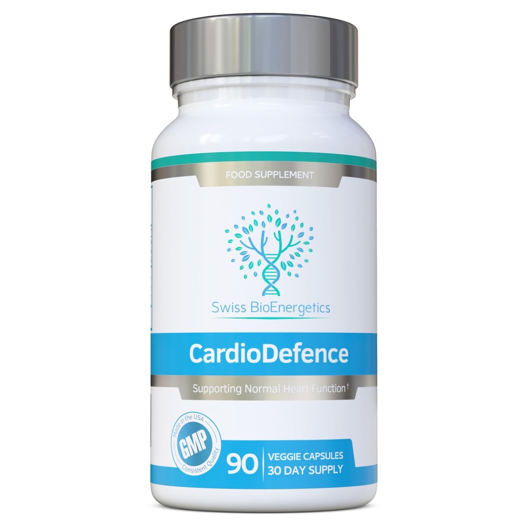 CardioDefence – 90 Kapsler – en nøyaktig balanse av CoQ10, D-Ribose, Acetyl L-Carnitine, B-vitaminer og MCT for å bidra til hjertets normale funksjon og redusere tretthet og tretthet
