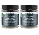Viva Doria Aktivert Charcoal Powder, Hardwood Derived, Mat Grade, 1,2 Oz Glass Jar (2 Pack)