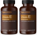 Elementer E-vitamin, 400 IU, 100 Softgels, 100 dagers forsyning (Packaging May Vary) (Pack of 2)