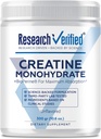 Forskning Bekreftet kreatinmonohydrat - støtte optimal muskelvekst, forbedre ytelse - 5000mg kreatinmonohydrat - BioPerine - 60 Serveringer - Uslavored - Vegan