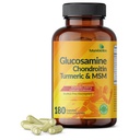 Futurebiotika Glucosamine Chondroitin Turmeric & MSM Advanced Joint Formel, støtter sunne ledd og mobilitet - Ikke-GMO, 180 Kapsler
