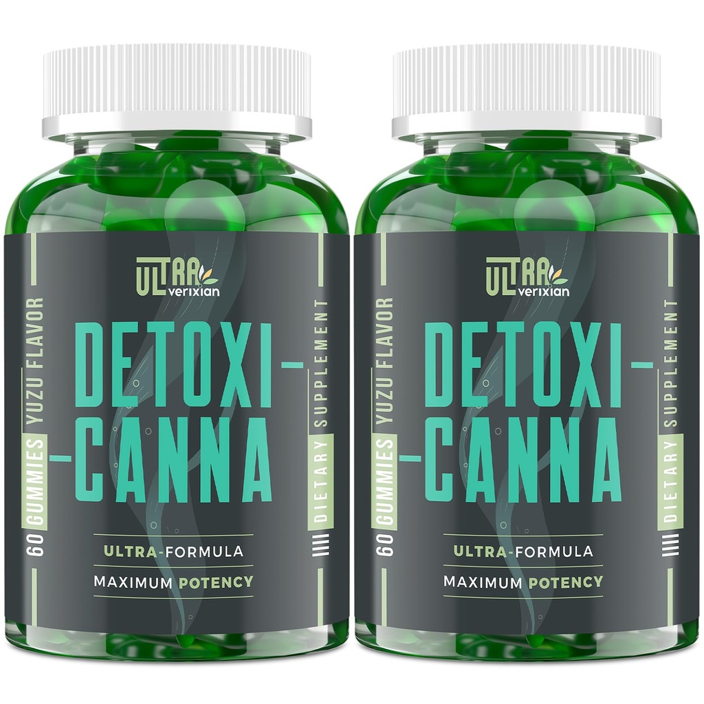 Detox Cleanse Gummies - Lever, Gut, Nyre Cleanse Detox & Repair, Rask og effektiv Full Body Cleanse Best for kvinner og menn med Melke Thistle - Naturlig Plantebasert Detox Supplement, 120 Gummies