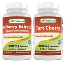 Beste Naturals Bilbær Ekstrakt 1000 mg og Tart Cherry Extract 1000 mg