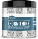 Jordfødte elementer (200 kapsler L-Ornithine HCl, Aminosyre, proteinsyntese