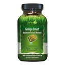 Irwin Naturals Ginkgo Smart Kraftig Nootropic Brain Booster - støtter maksimal minne, fokus og mental klarhet med DMAE, Clubmoss, Choline & Acetyl L-karnitin - 60 flytende Softgels