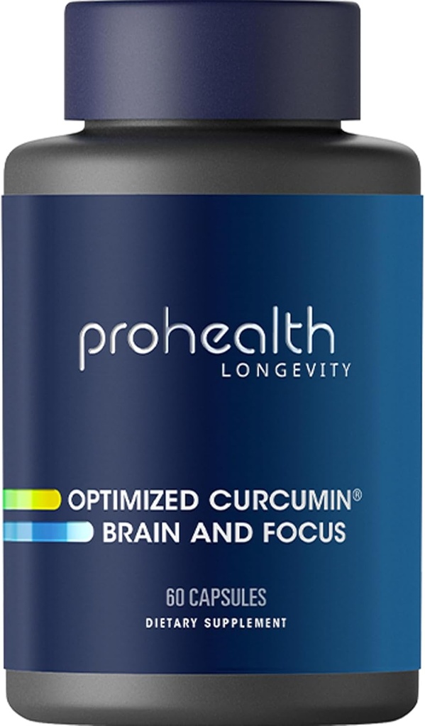 Profesjonell optimalisert curcumin hjerne og fokus (60 kapsler)