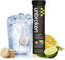 UNBROKEN 9EAA/BCAA Recovery Tabletter (60% GRATIS-FORM/40% Di- & Tri-Peptider), Aminosyrer Supplement for raskere gjenoppretting og mindre muskelsorg, post & pre-arbeid for menn og kvinner, 10 ser., sitron lime