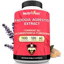 Nutrivein Premium Fadogia Agrestis og Tongkat Ali Supplement med Turkesteron - 1100 mg - 120 Caps - Synergistisk blanding for ytelse, styrke, og gjenoppretting for menn og kvinner i alle aldre