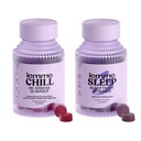 Lemme Chill & Sleep Bundle - Stress Relief Gummies med KSM-66 Ashwagandha & Deep Sleep Gummies med Melatonin og Magnesium til å falle Sove raskere - Glutenfri og ikke-GMO (Variasjonspakke med 2)