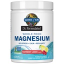 Livshage Hele maten Magnesium pulver, 421.5g - bringebær sitron, vegansk, gluten og sukker gratis