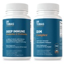 Dr. Tobias Deep Immune Probiotika & Prebiotika og DIM Complex, støtter Digestive Helse, Gut Immune funksjon, Hormon Balance for kvinner og menn