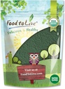 Mat å leve organiske klorella pulver, 4 ovner — ikke-GMO, Kosher, rå grønn algae, vegansk supermat, bulk, ren vegansk grønn protein, rik på vitaminer og mineraler, flott for drikker, broken cellevegg