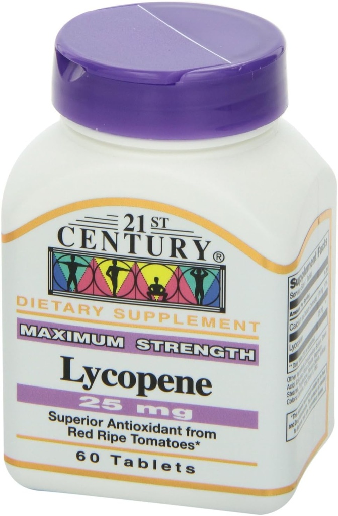21st Century Lycopen 25 mg, 60 tabletter hver (pakke med 4)