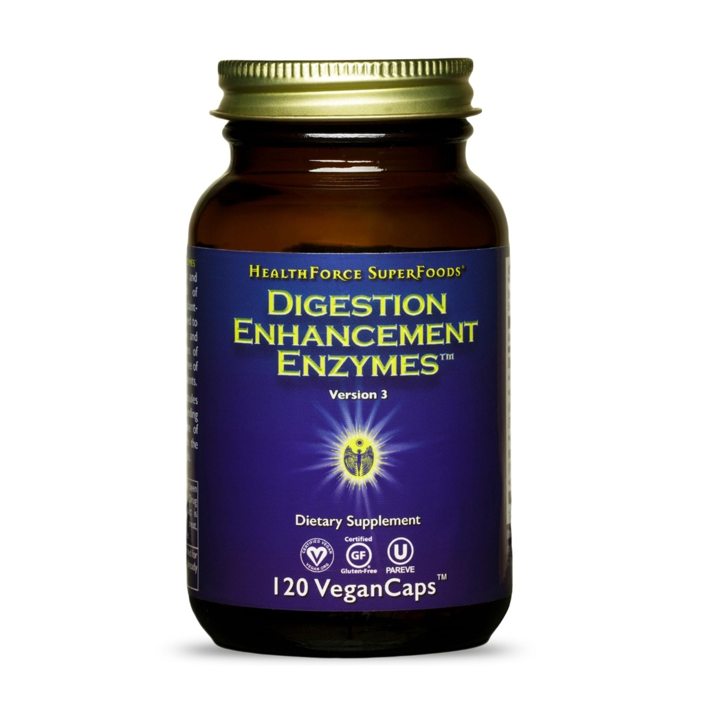 Helseforce SUPERFOODS Forbedring Enzymer - 120 Vegan Capsules